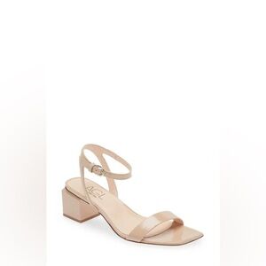 AGL Nude Block Heel Ankle Strap Sandals 36.5